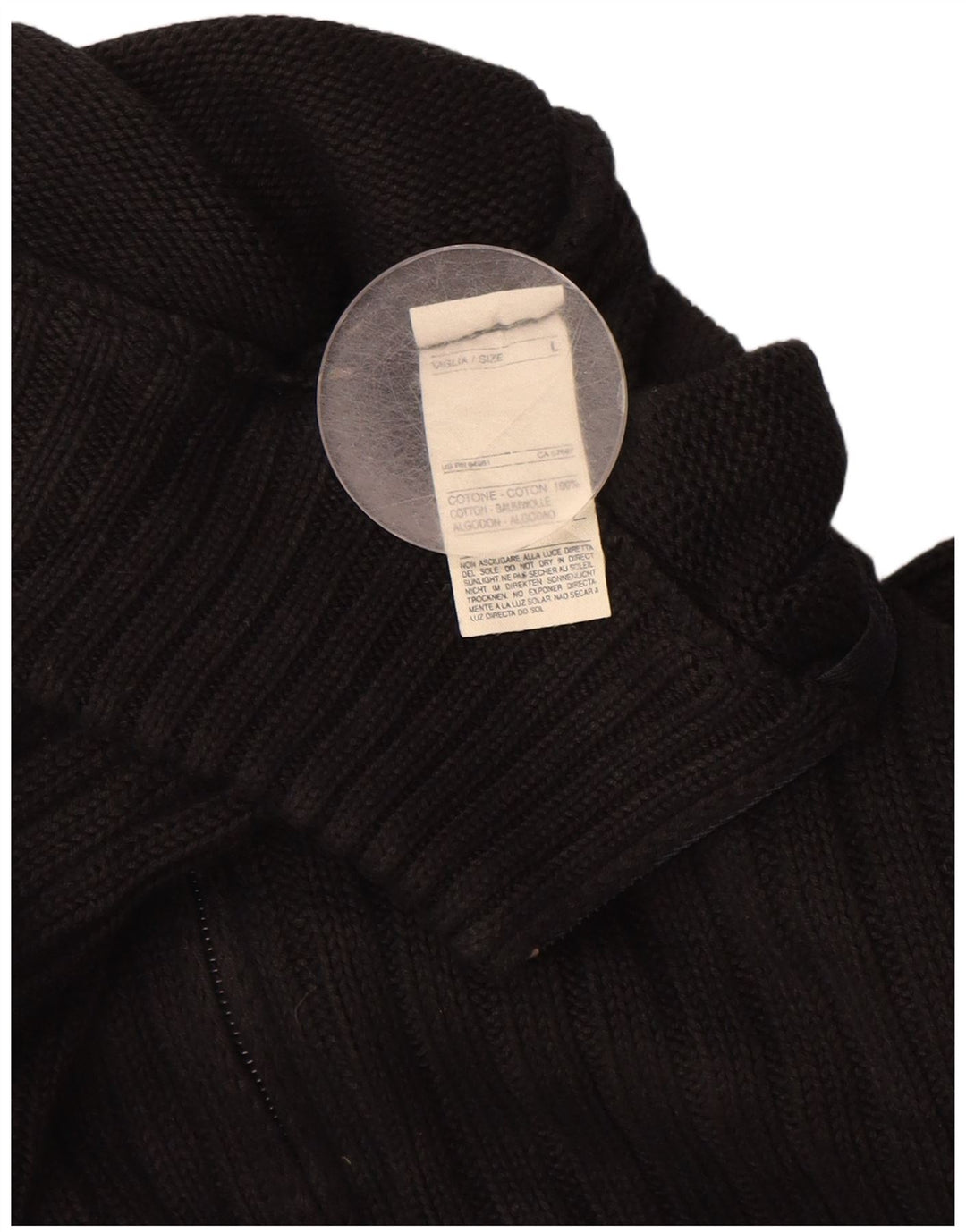 Pulover cardigan pentru femei BENETTON UK 16 mare, negru, bumbac