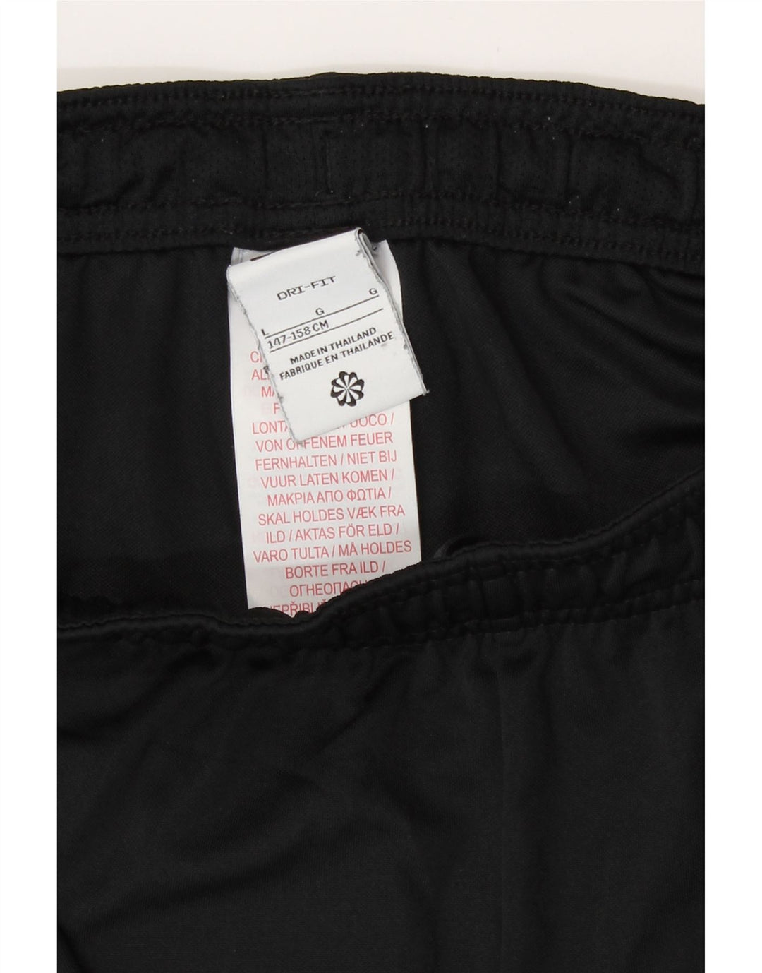 Pantaloni scurți sport grafic Nike pentru băieți 12-13 ani, mari, negru, poliester