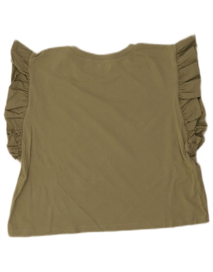 Crop Top pentru femei Zara UK 12 Medium Green