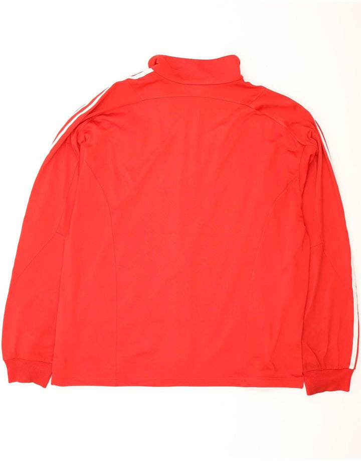 Jachetă de top pentru trening Adidas pentru bărbați, mare, roșu, din poliester
