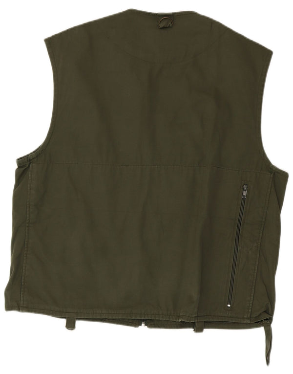Gilet vintage pentru bărbați, IT 52 XL, bumbac verde