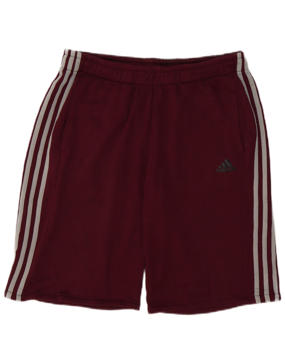 Pantaloni scurți sport pentru bărbați Adidas Climalite, mari, din poliester burgundă