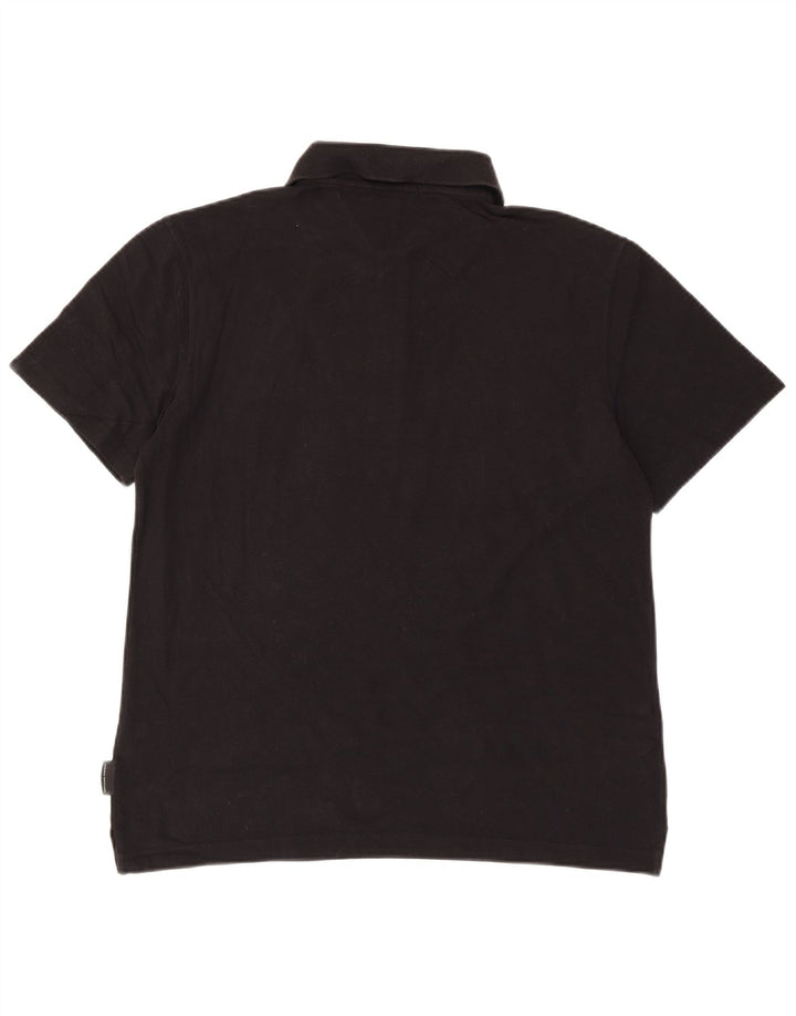 Tricou polo Sergio Tacchini pentru bărbați IT 50 bumbac negru mediu