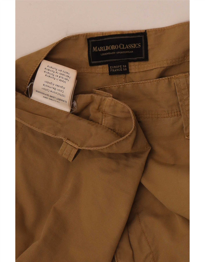 Pantaloni scurți cargo Marlboro Classics pentru bărbați W42 2XL bumbac bej