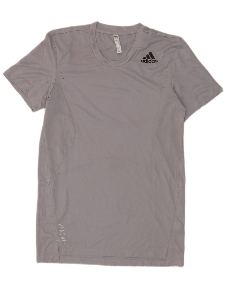 Tricou bărbați ADIDAS Top mic, gri, poliester