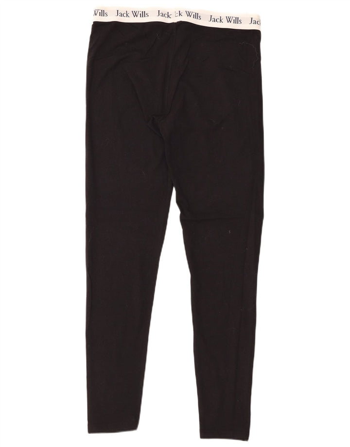 JACK WILLS Jambiere grafice pentru femei UK 12 Medium Black Colorblock Bumbac