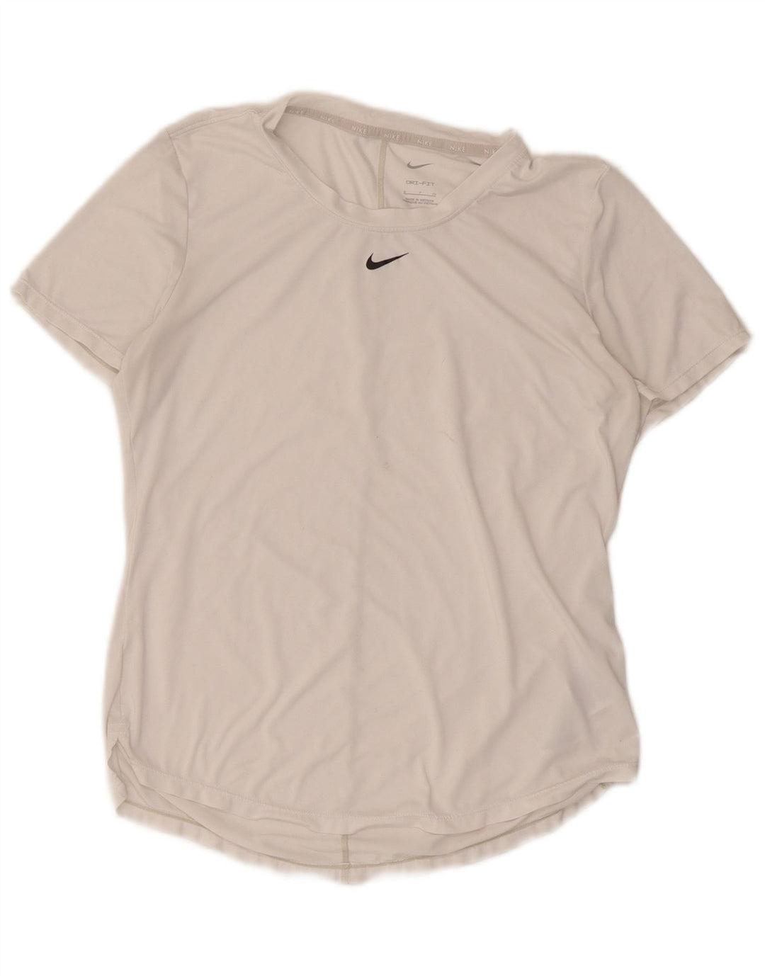 Tricou Nike Dri Fit pentru femei Top UK 10 Poliester alb mic
