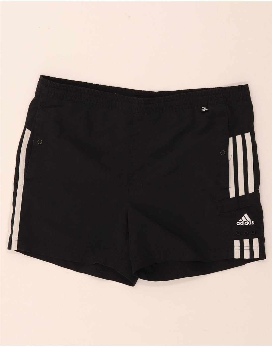 Pantaloni scurți sport pentru fete ADIDAS 11-12 ani, nailon negru