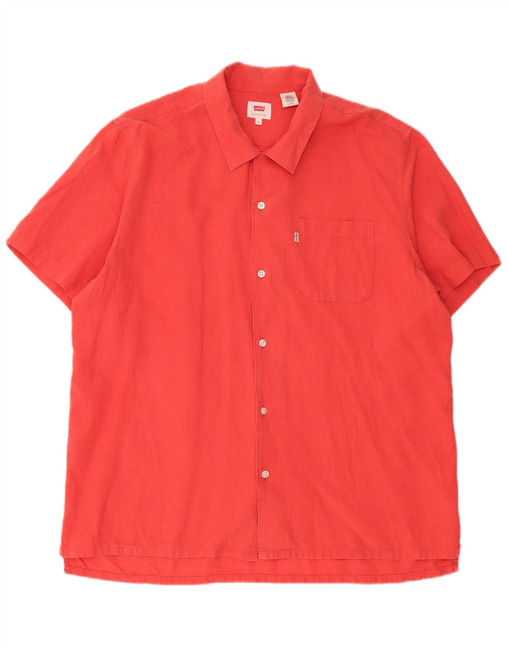 Cămașă cu mânecă scurtă pentru bărbați Levi's XL, roșu