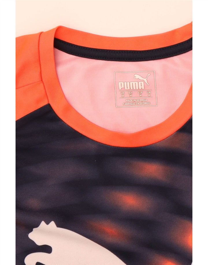 Tricou grafic pentru bărbați Puma Top Medium Orange Check