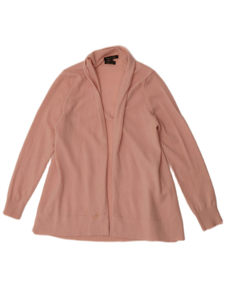 Pulover cardigan deschis pentru femei Massimo Dutti UK 12 Roz mediu