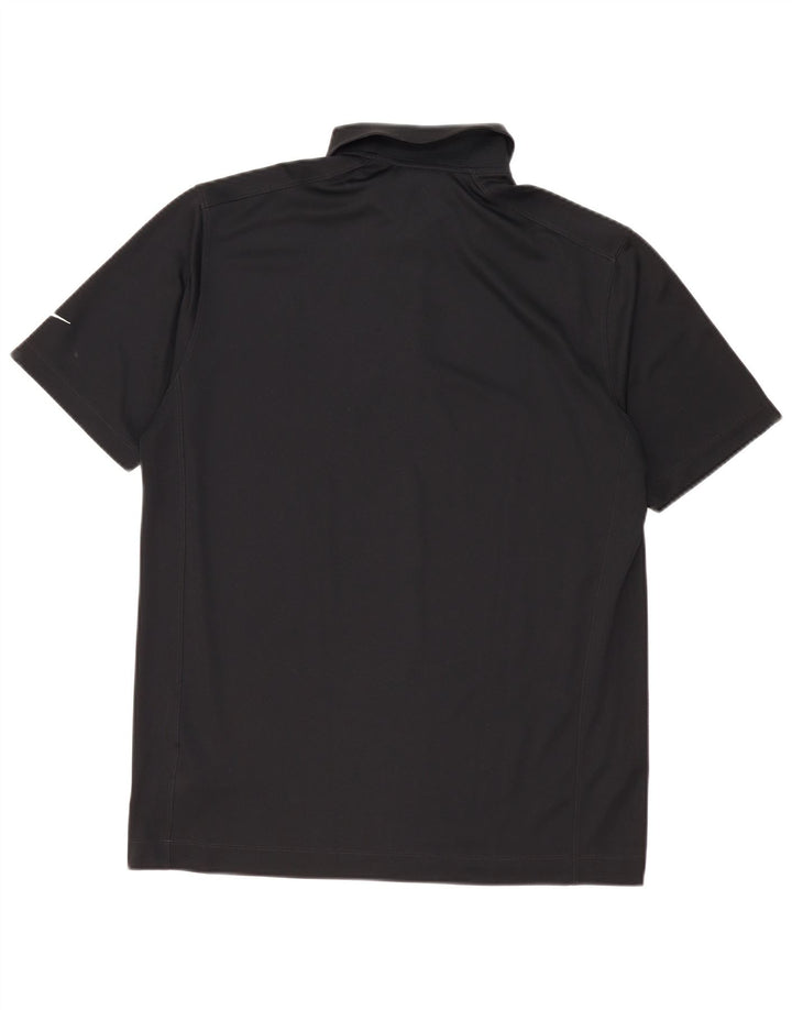 Tricou polo Nike Dri Fit pentru bărbați, mare, negru, poliester