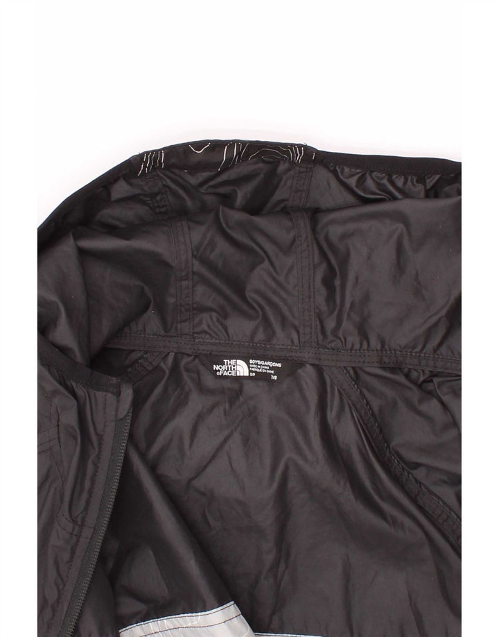 Jachetă de ploaie cu glugă The North Face pentru băieți, 7-8 ani, neagră mică
