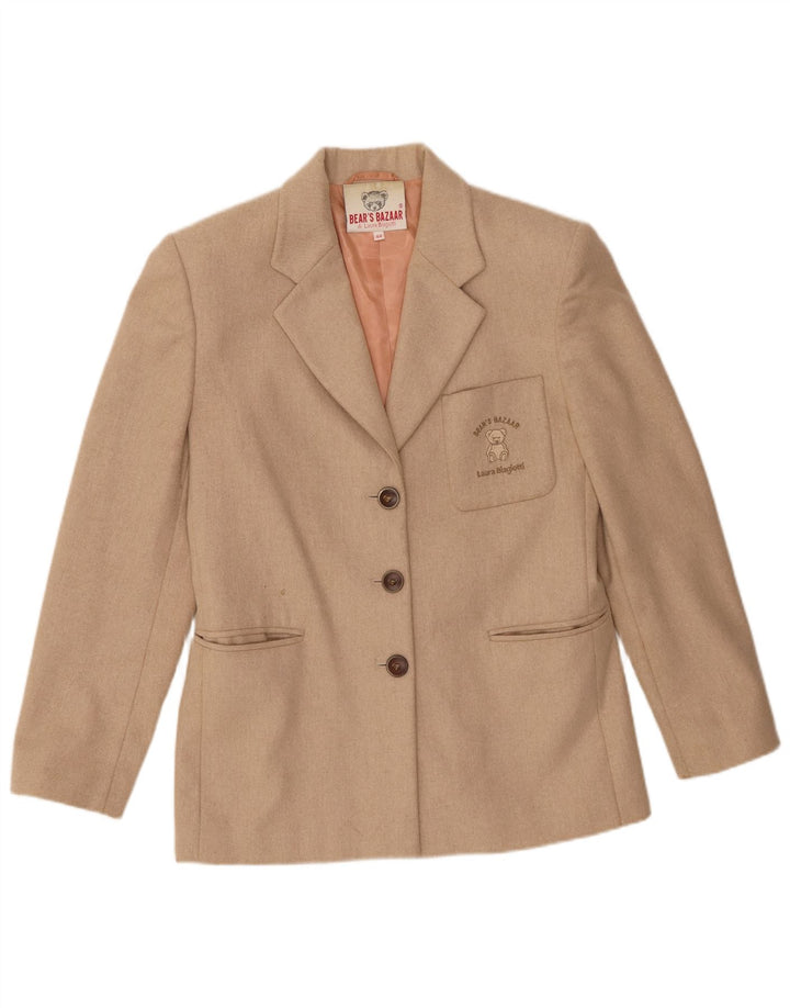 Laura Biagiotti Jachetă Blazer Femei Bear's Bazaar IT 42 Bej Mediu