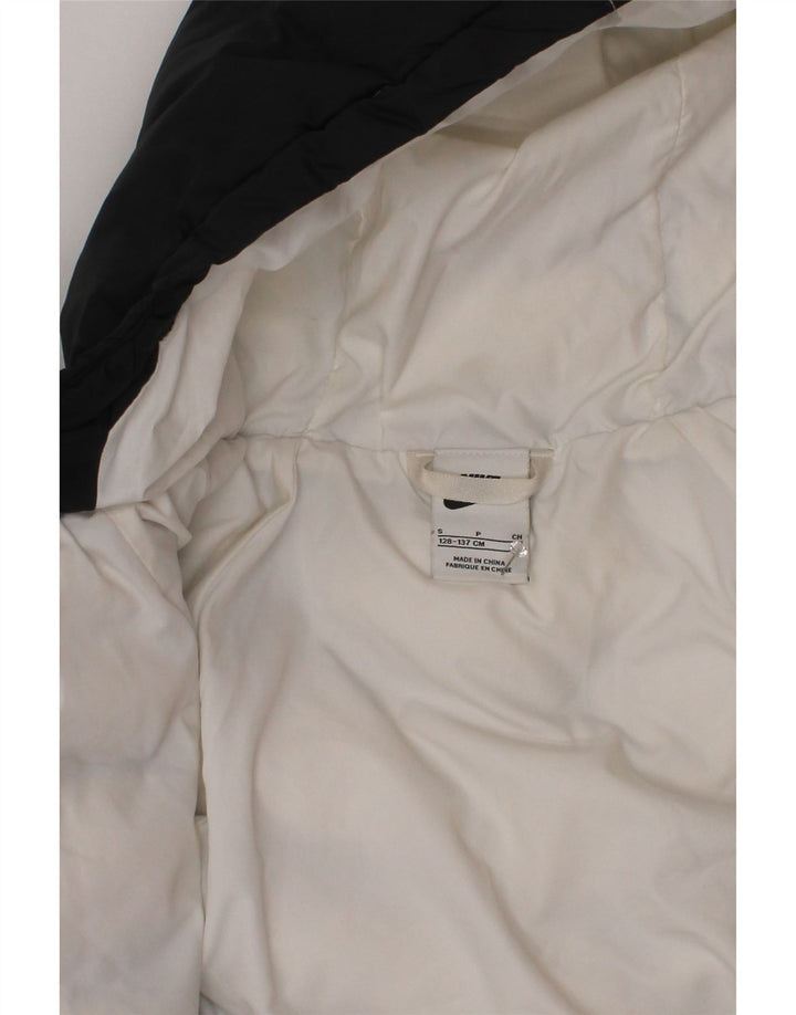 Jachetă căptușită cu glugă Nike pentru fete 8-9 ani Poliester negru mic