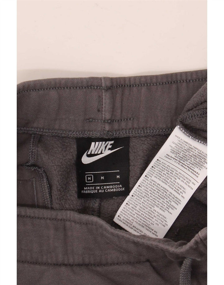 Pantaloni de trening grafic Nike pentru bărbați Joggeri din bumbac gri mediu