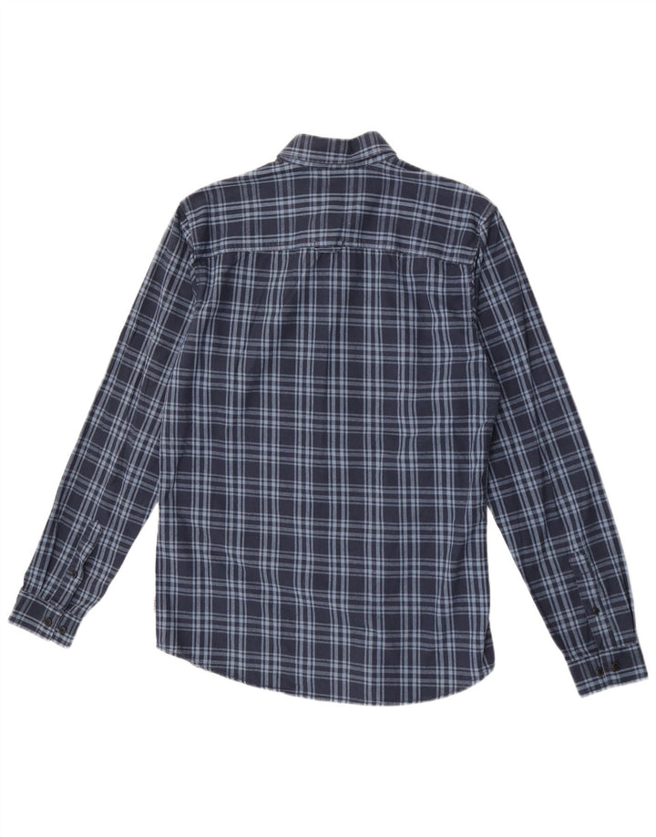 Cămașă Jack & Jones Slim Fit Flanel pentru bărbați, cu carouri medii bleumarin