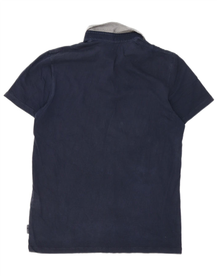 Tricou polo pentru bărbați Ted Baker Mărimea 3 Bumbac albastru bleumarin mediu