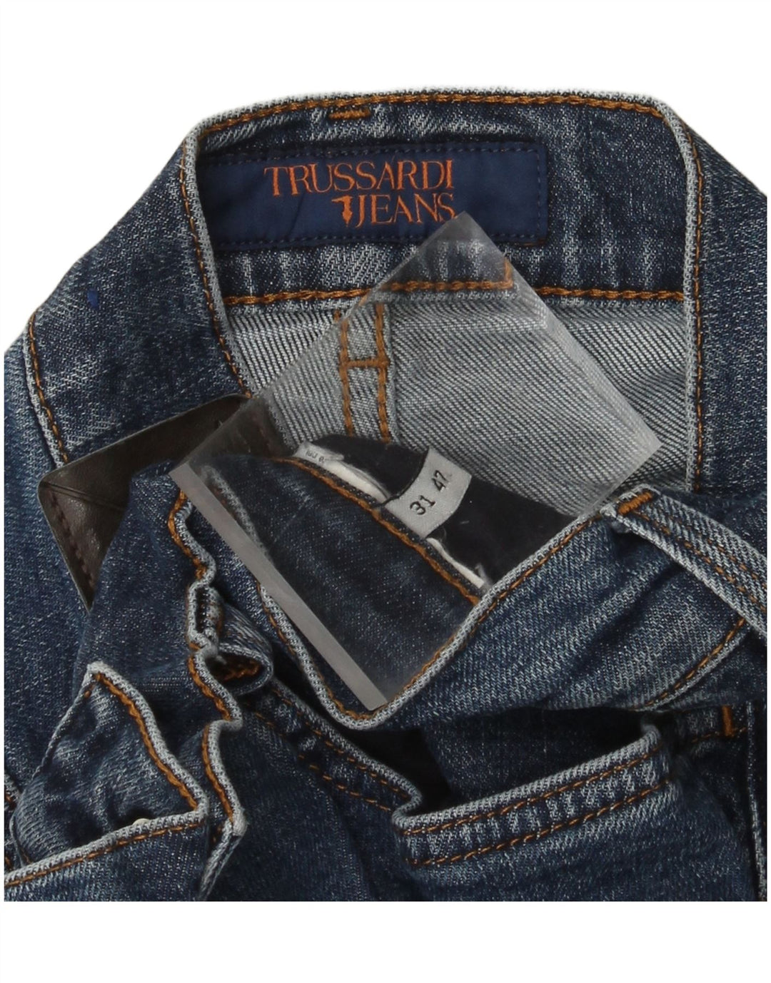 Blugi drepti TRUSSARDI pentru femei W31 L28 Albastru