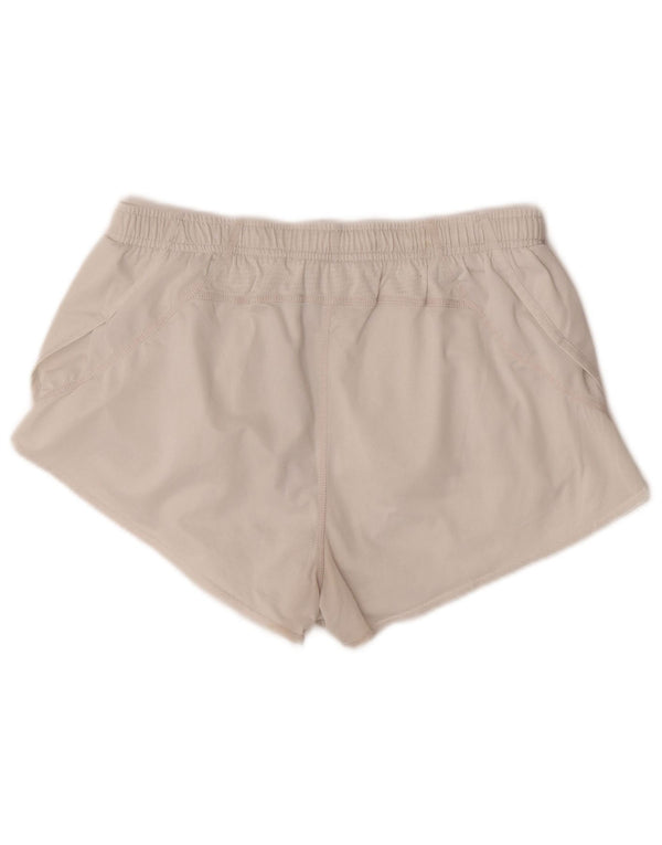Pantaloni scurti sport Asics pentru femei UK 18 XL din poliester alb