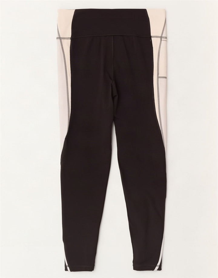Leggings crop pentru femei Puma UK 16, mare, negru, poliester color bloc