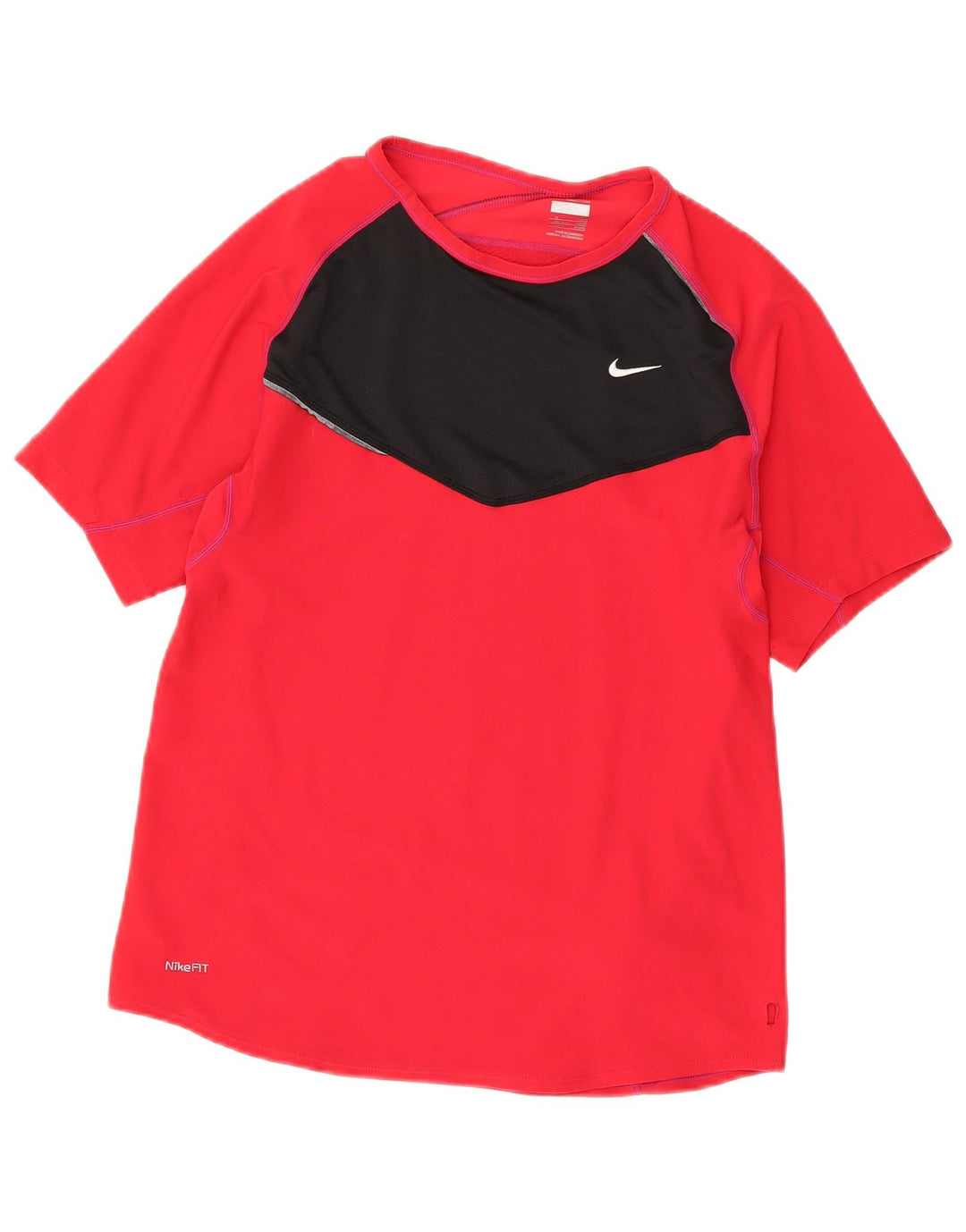 Tricou pentru bărbați Nike Top UK 39/41 Medium Red Colorblock Poliester