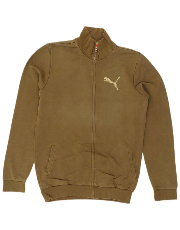 Jachetă de trening PUMA pentru băieți, 15-16 ani, bumbac kaki