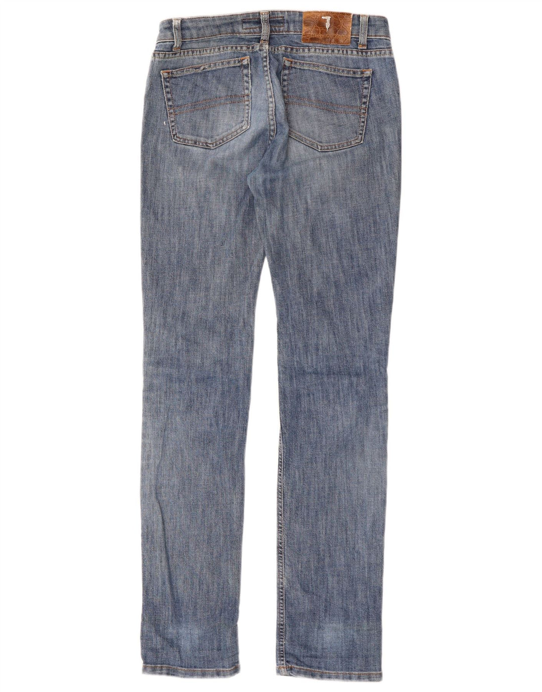 Blugi slim pentru femei TRUSSARDI Distressed W27 L33 Bumbac albastru
