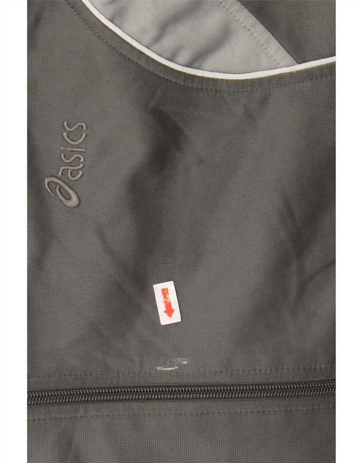 Pulover ASICS pentru bărbați, cu fermoar, XL, gri Colorblock