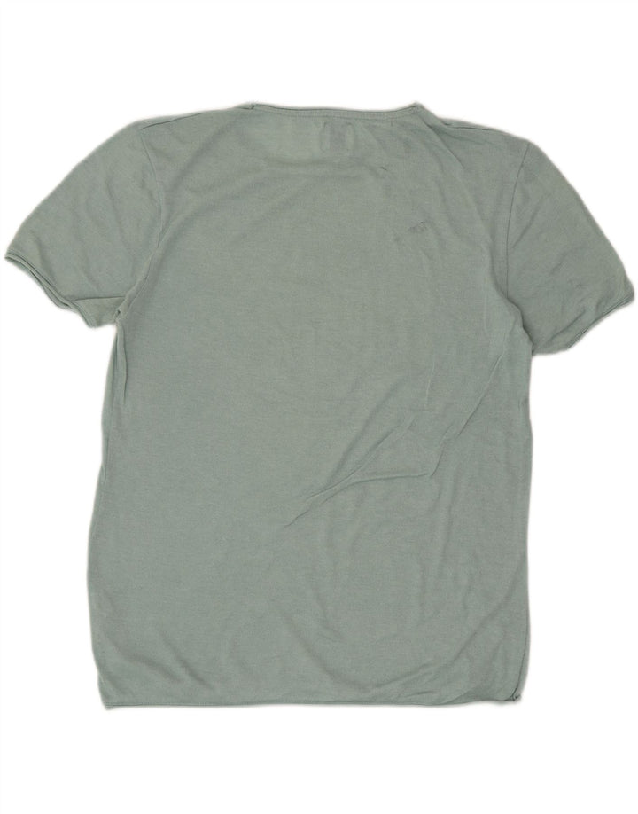 Tricou pentru bărbați Zara Top mare din bumbac verde