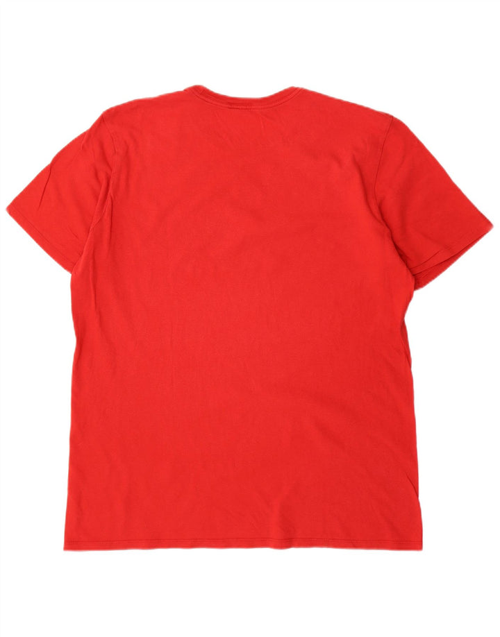 Tricou grafic Nike pentru bărbați, cu croială atletică, Top mare, roșu