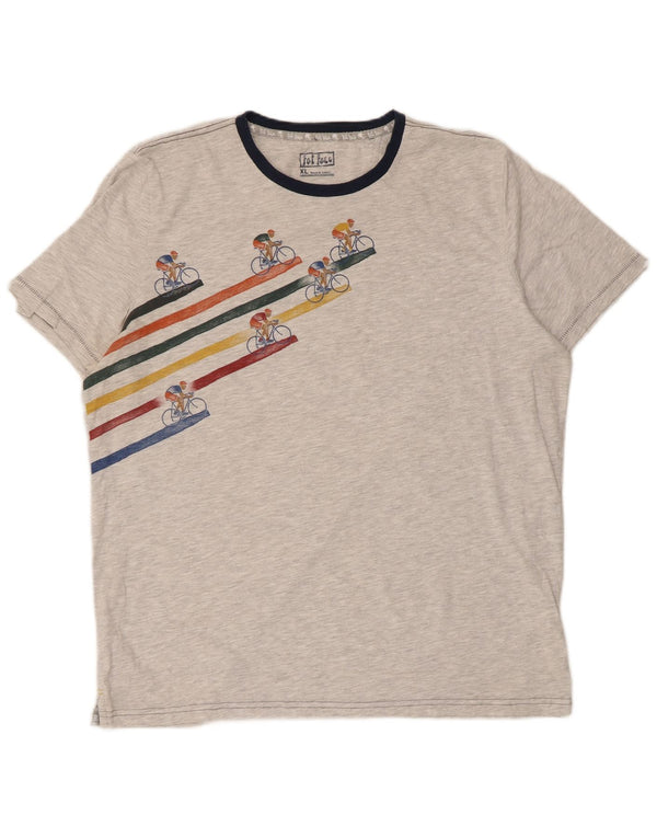 Tricou grafic pentru bărbați Fat Face Top XL bumbac gri