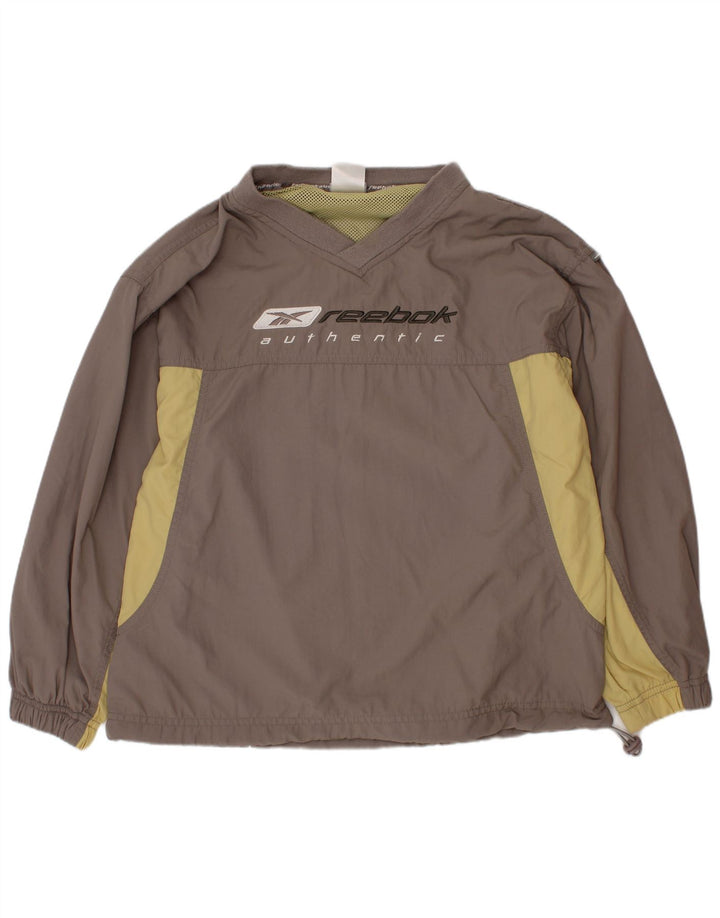 Trening Reebok Graphic Pullover Top 9-10 Ani Gri Colorblock