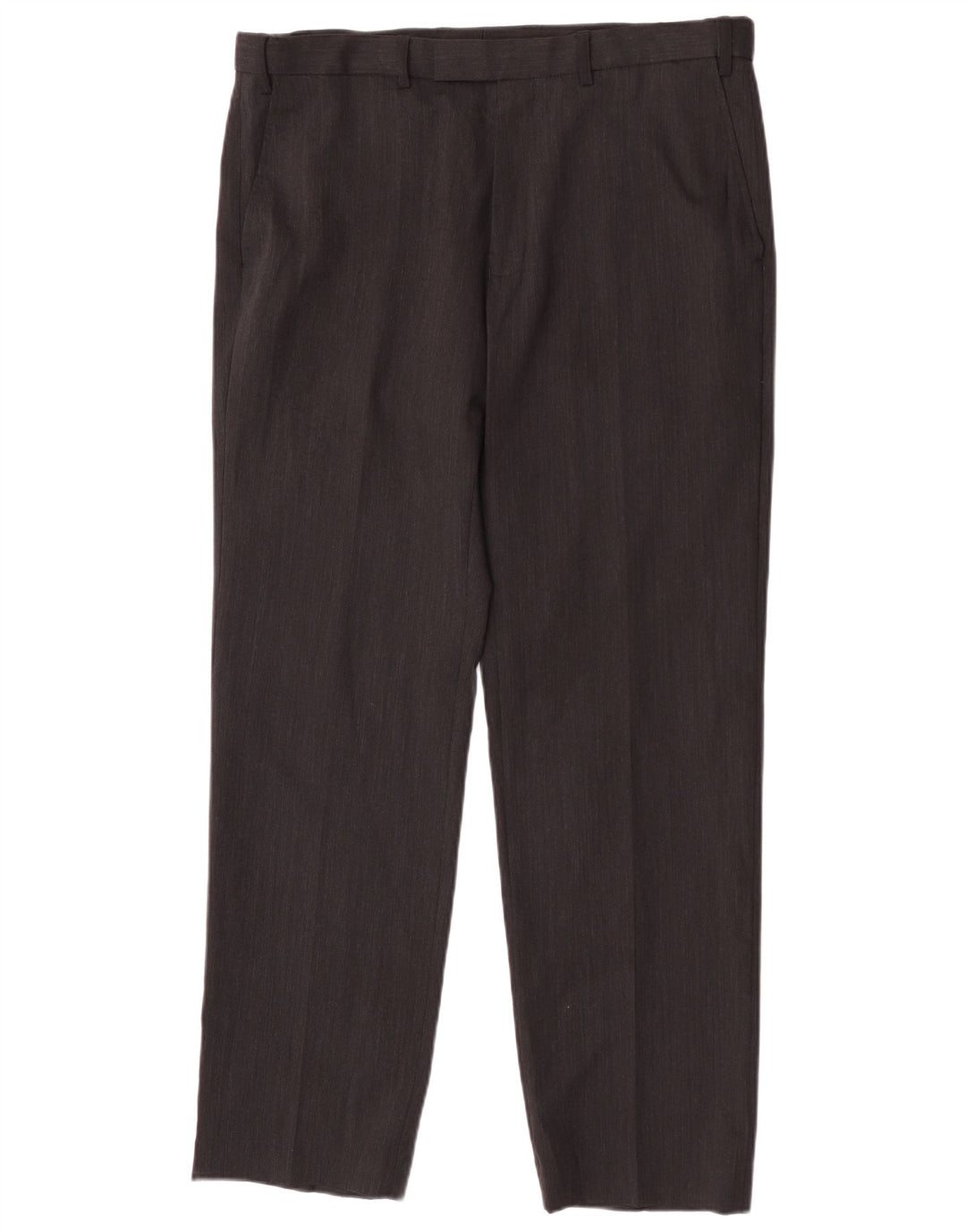 Pantaloni de costum pentru bărbați Marks & Spencer, cu tăiere obișnuită, L36 L31 Lână gri