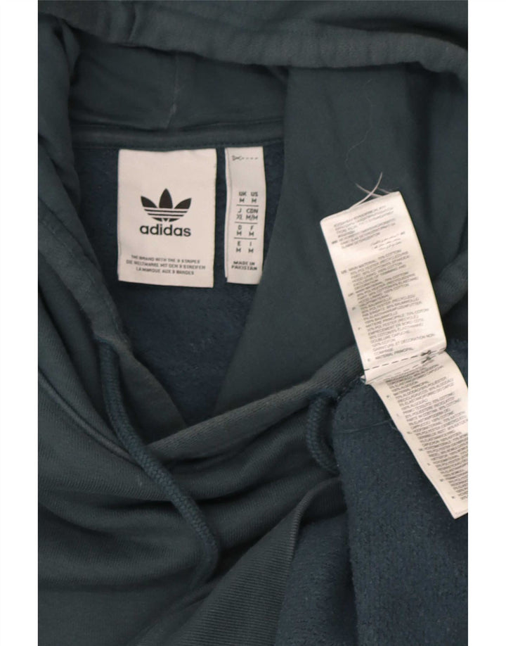 Pulover Adidas pentru bărbați, bumbac verde mediu