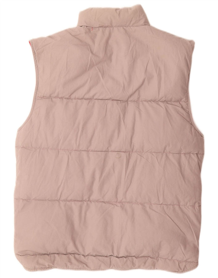 Gilet vintage pentru bărbați, căptușit, reversibil, UK 38, bumbac roșu mediu
