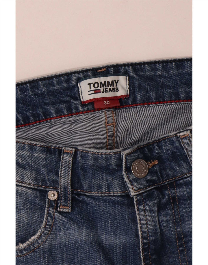 Pantaloni scurți din denim pentru bărbați Tommy Hilfiger, cu ajustare relaxată, W30, bumbac albastru mediu