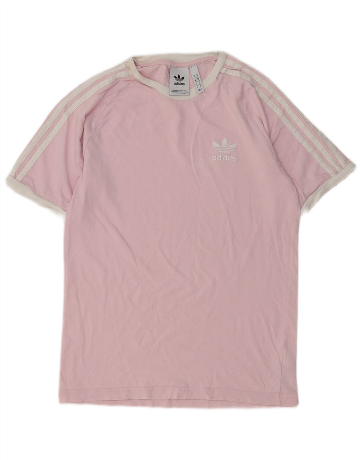 Tricou pentru bărbați Adidas Top mic roz bumbac