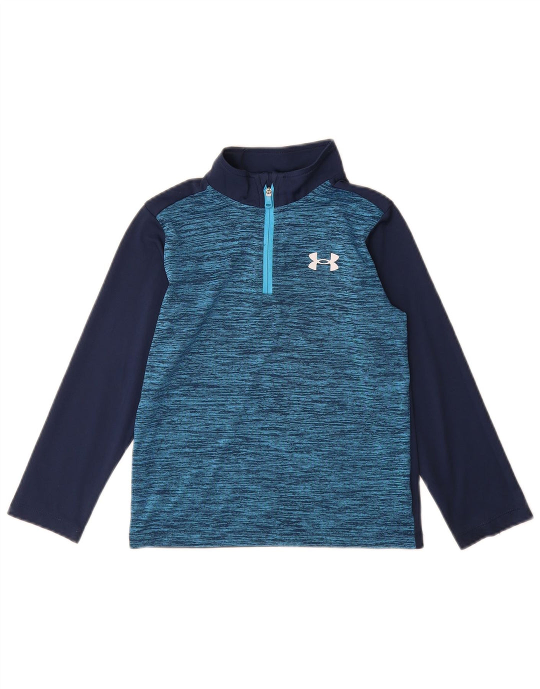 Pulover pentru băieți Under Armour Trening Top 5-6 ani Bleumarin Colorblock