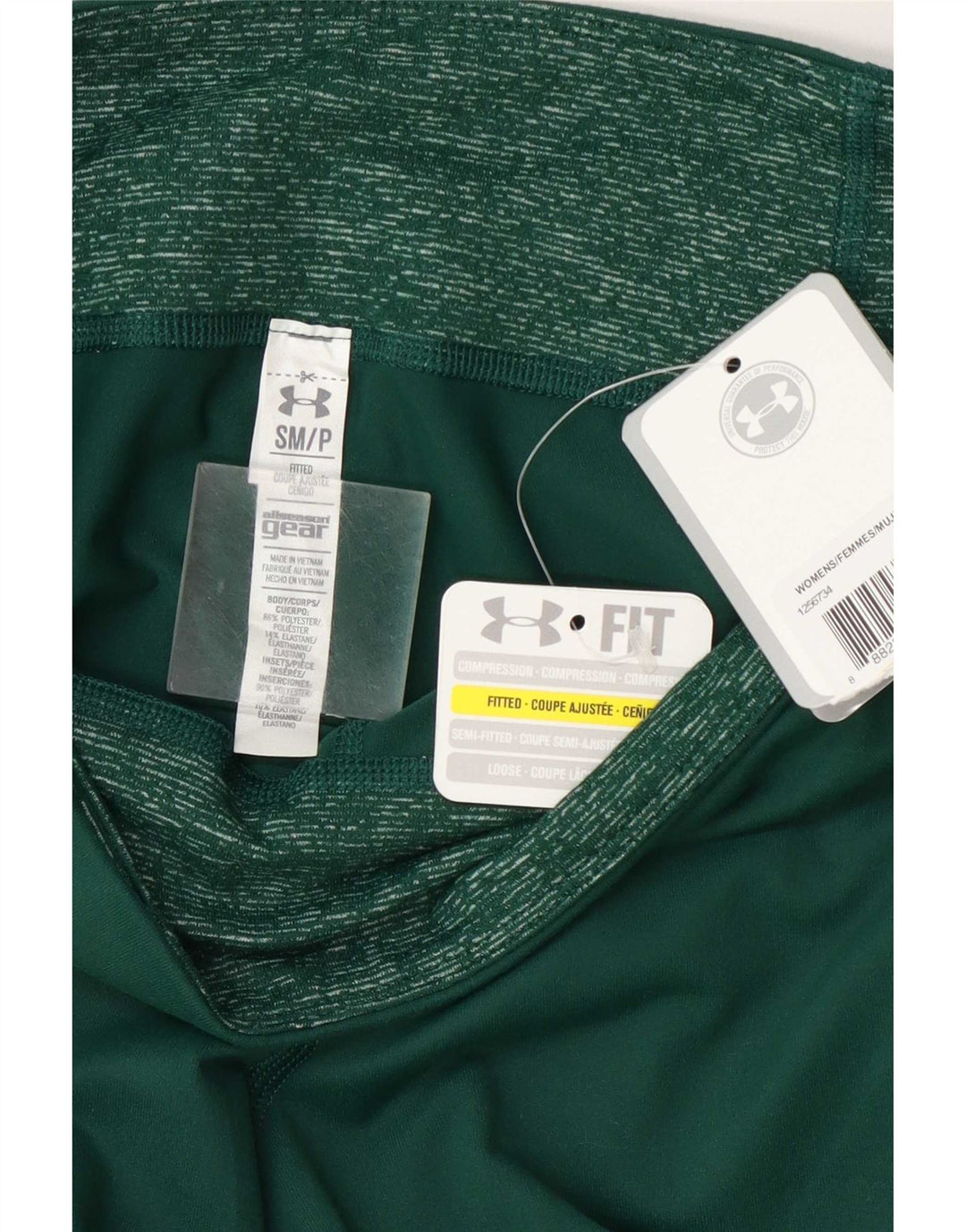 Leggings Capri Under Armour pentru femei UK 10 Small Green Poliester