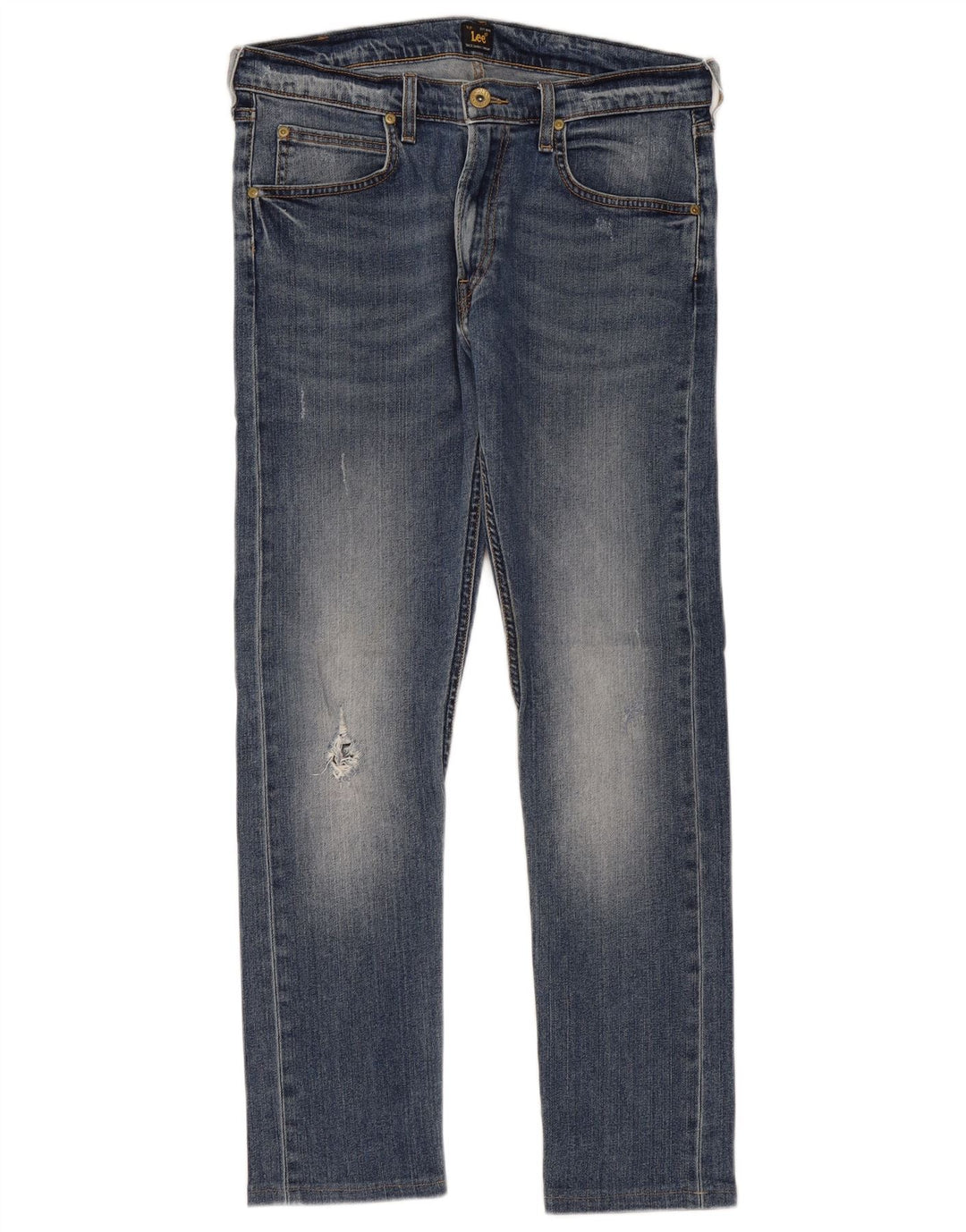 Blugi slim Luke Distressed LEE pentru femei W31 L29 bumbac albastru