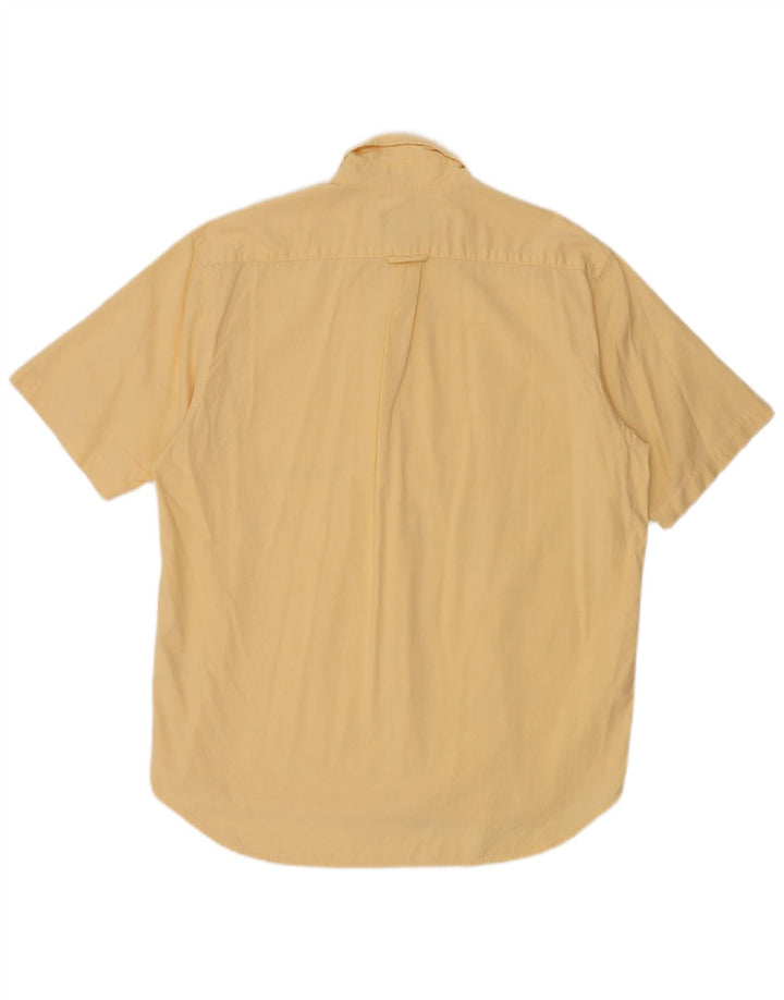 Cămașă cu mânecă scurtă pentru bărbați Eddie Bauer, bumbac galben mediu