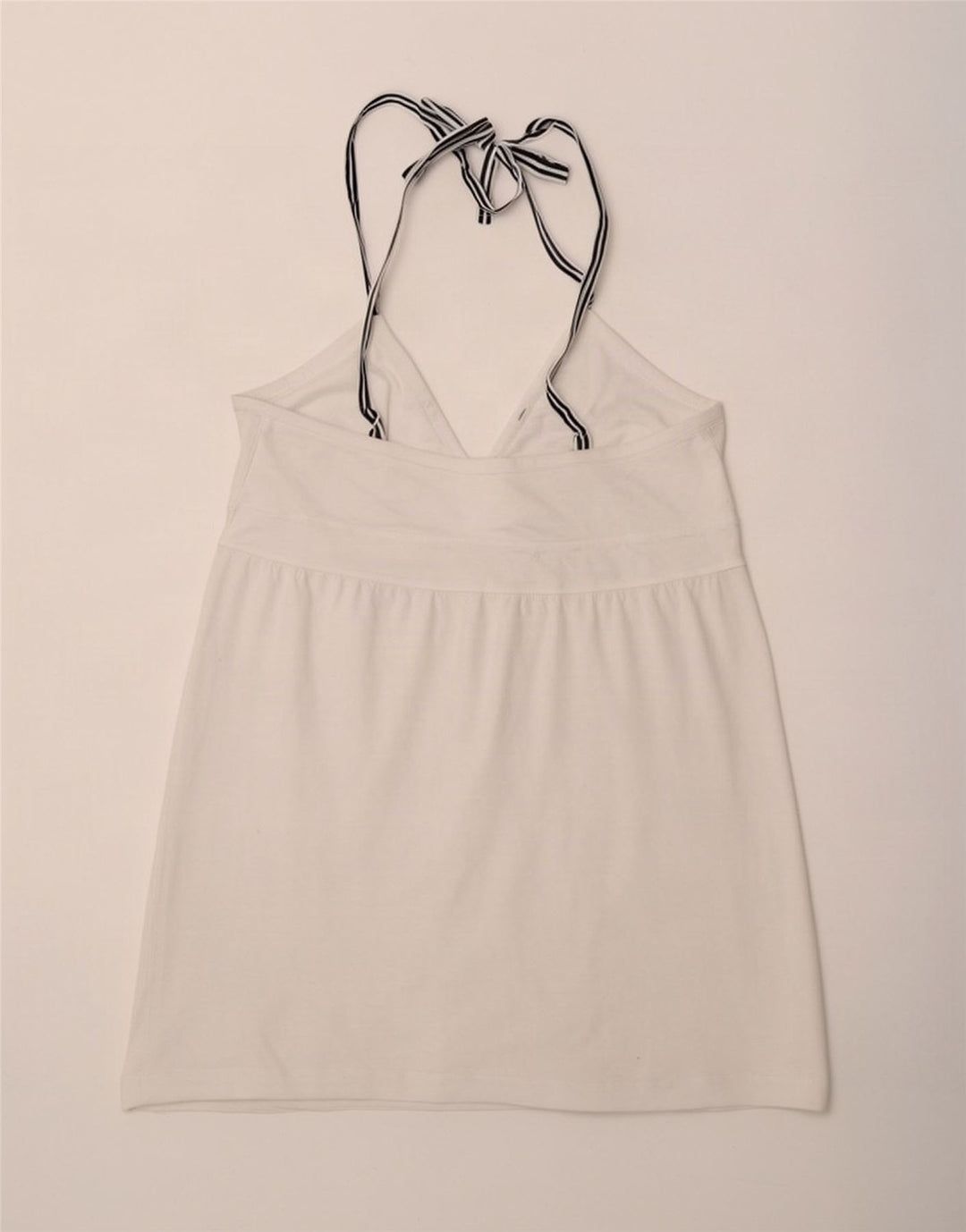 Crop Halter Top pentru femei North Sails UK 14, mare, alb, bumbac