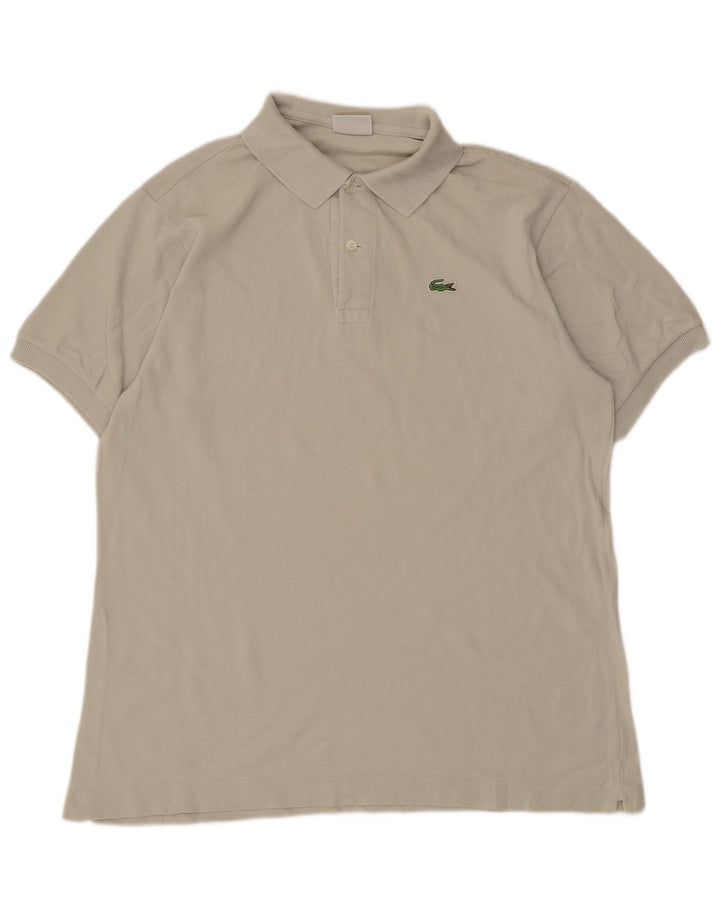 Tricou polo Lacoste pentru bărbați mărimea 5 mare bumbac gri