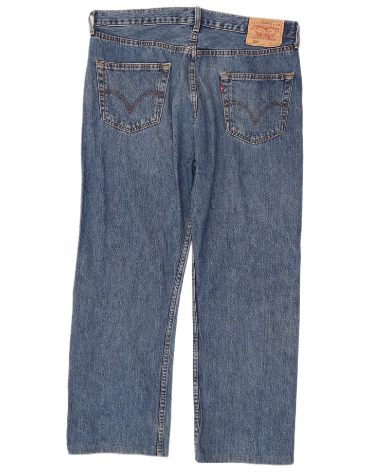 Blugi drepti pentru bărbați Levi's 501 W36 L28 Bumbac albastru