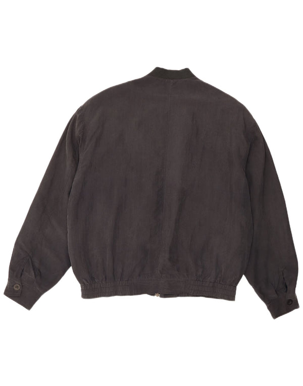 Jachetă Bomber Vintage pentru bărbați IT 48/50 Medium Multicolor Geometric Matase