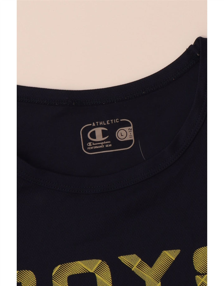 Vesta grafică pentru băieți CHAMPION Top 11-12 ani mare bleumarin