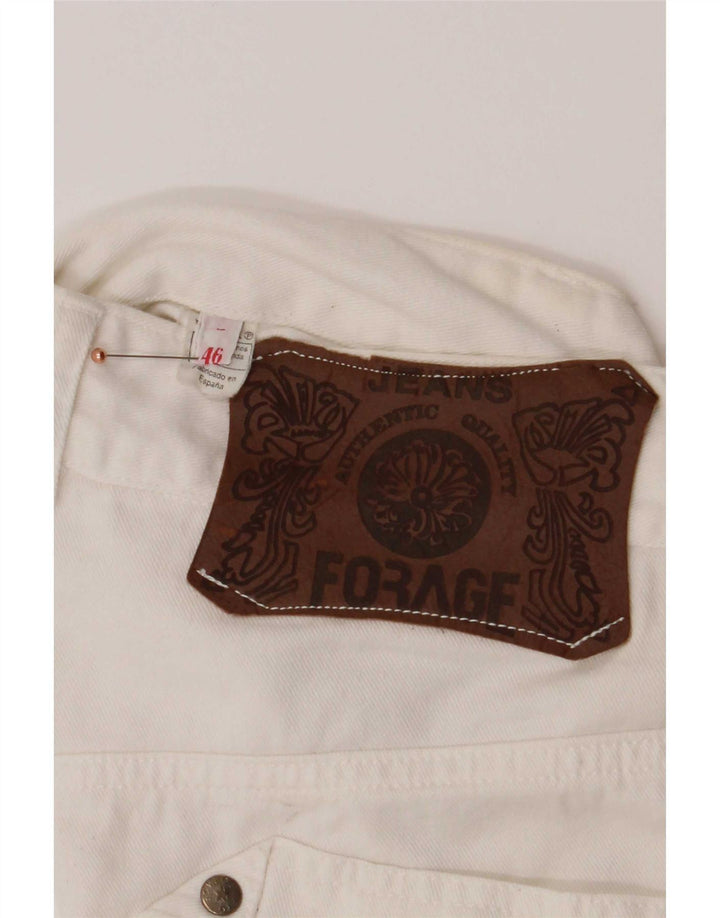 Blugi conici pentru femei Vintage IT 46 Large W30 L32 White