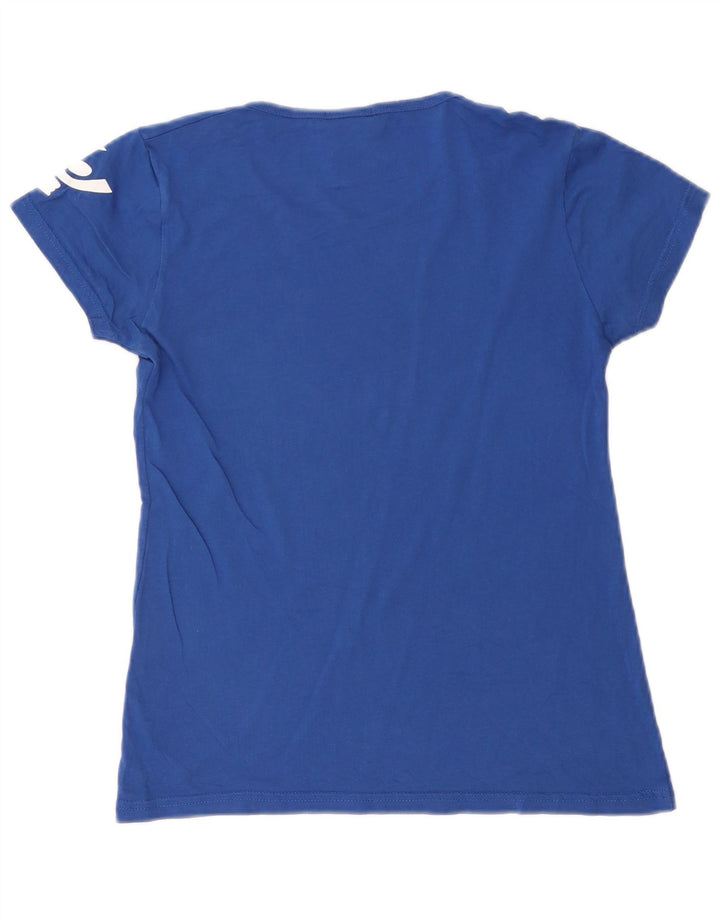 Tricou grafic Freddy pentru femei Top UK 12 Medium Blue Bumbac