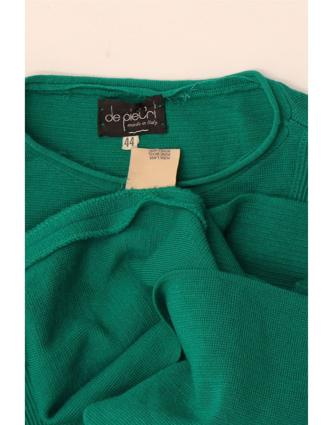 De Pietri Rochie Jumper Femei IT 44 Lână Verde Mediu